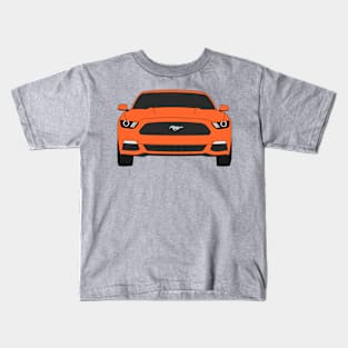 Ford Mustang Front End Competition Orange Kids T-Shirt